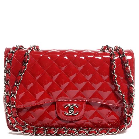 13c chanel red jumbo|chanel flap.